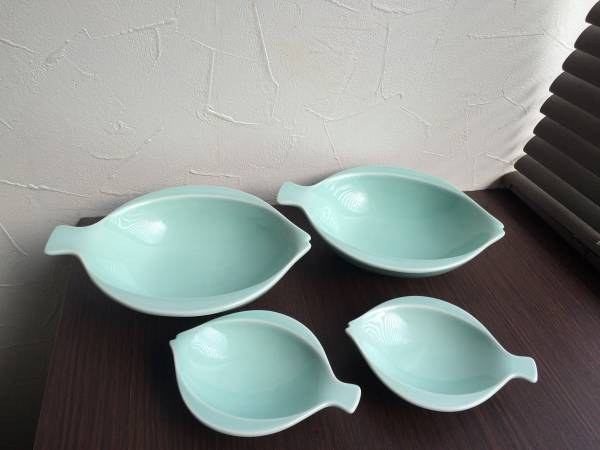 ロイヤルコペンハーゲンフイッシュプレート&ボウル 4 個新品等