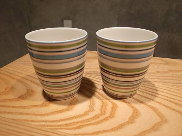 ★イッタラ オリゴマグ ベージュ 250ml×2 USED★_1