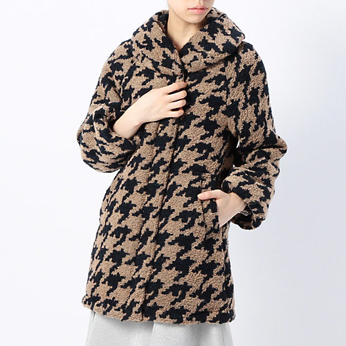 送料無料/即納 新品 グレースコンチネンタル 千鳥リングWOOLコート 