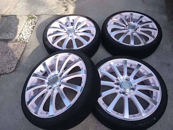 16インチアルミ 16 5J +45 4穴　165 40 軽インチアップ　ピンク