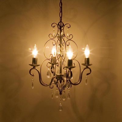 シャンデリア天井照明器具ランプアンティークライトLED対応4GAC