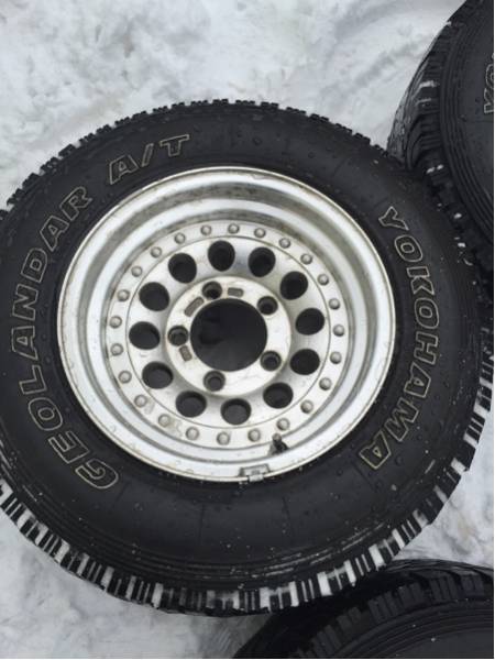 15インチアルミ4本セット バーフェン付き ジムニー 等に 深リム