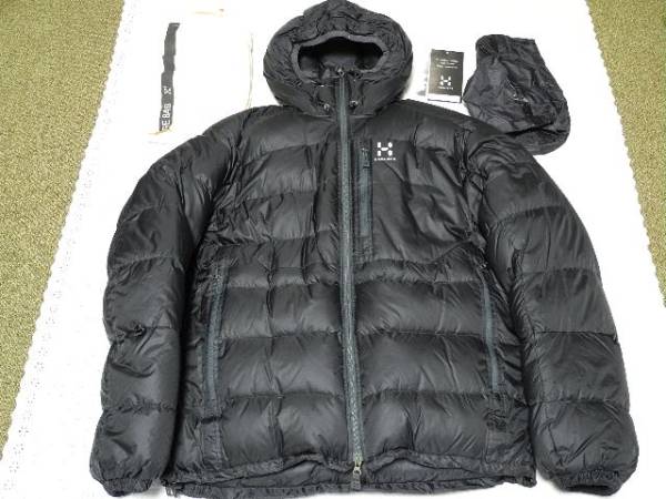 ホグロフス BELAY DOWN HOOD 黒 ビレイダウンフードジャケット(男性用 