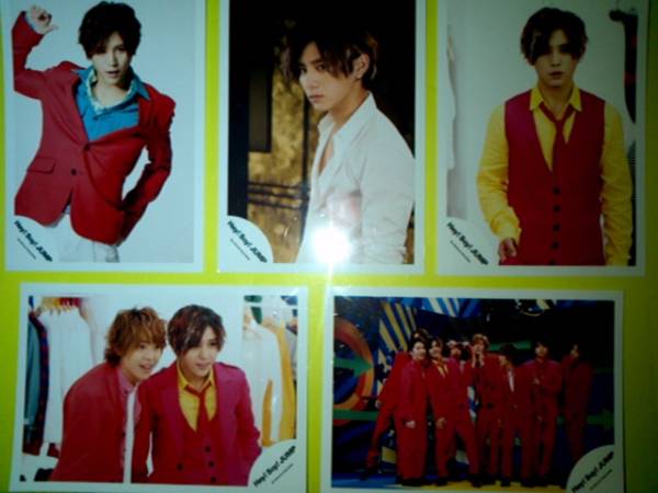 Hey Say Jump ウィークエンダー山田涼介公式写真5種 山田涼介 売買されたオークション情報 Yahooの商品情報をアーカイブ公開 オークファン Aucfan Com