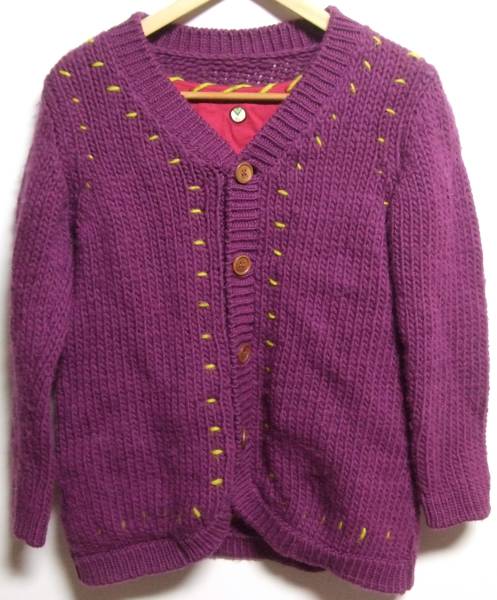 送料無料☆mashニットカーディガン☆LEHヤマタマacchagohemp