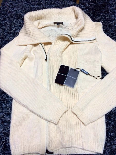 送料無料，定番 エンポリオアルマーニ ニットブルゾン サイズ44(ジャケット、上着)｜売買されたオークション情報、yahooの商品情報をアーカイブ公開 - オークファン 男性用