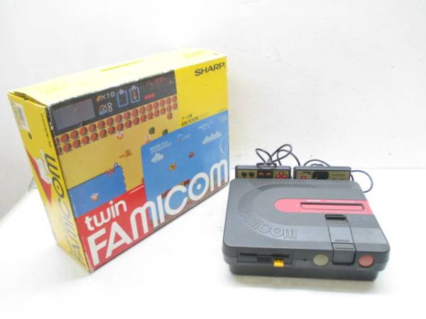 シャープ ツイン ファミコン AN-500B ブラック 本体 希少 20605