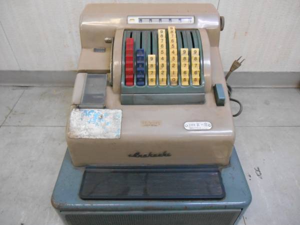 ジャンク品 中古 アンティーク 猪越 レジスター K-8(タイプライター