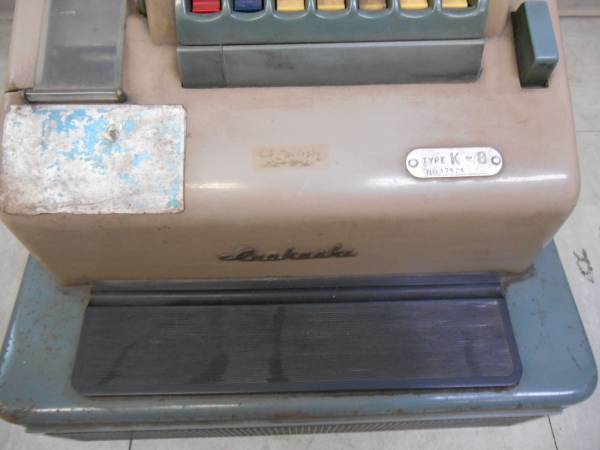 ジャンク品 中古 アンティーク 猪越 レジスター K-8(タイプライター