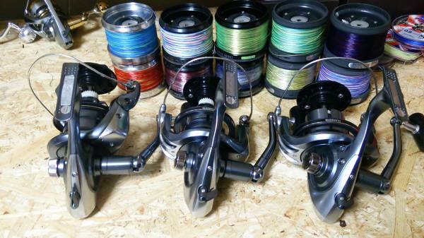 パワーエアロスピンパワー3台SETスプール計10個！ツインドラグ　