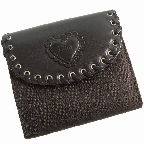 正規品 Dior ディオール 二つ折り財布 トロッター ブラウン