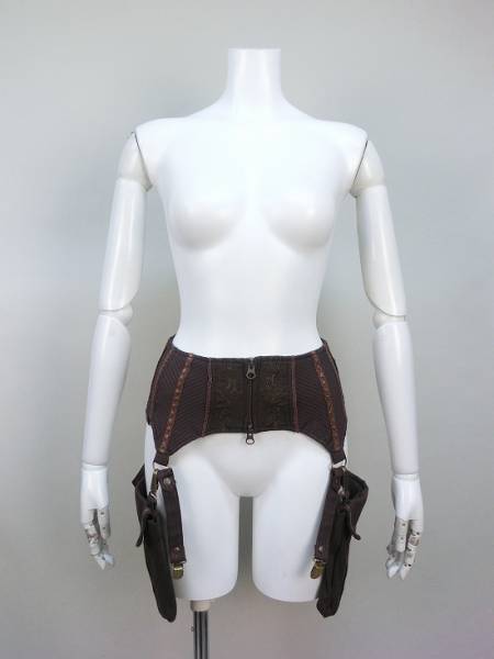 新品★ストライプ布帛ベルト★OzzOnオッズオンOzzCROCE