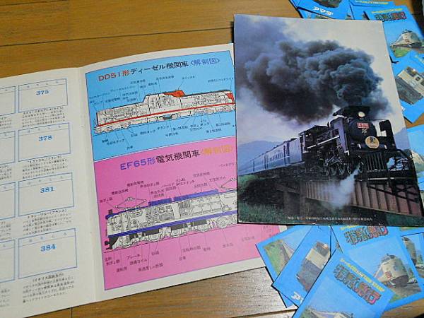 大量 昔の駄菓子屋◇国鉄 特急急行シリーズ カードシール アマダ(鉄道
