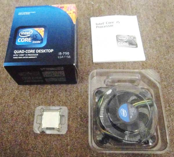 豪華賞品　core i5 750 2.66ＧＨＺ 付属品全部あり　ＬＧＡ1156