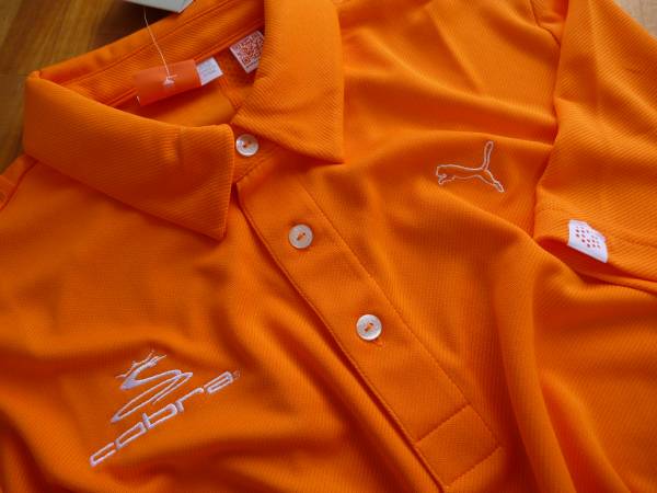 USプーマ コブラダブルネーム新作ドライポロ 橙XXL新品100円～