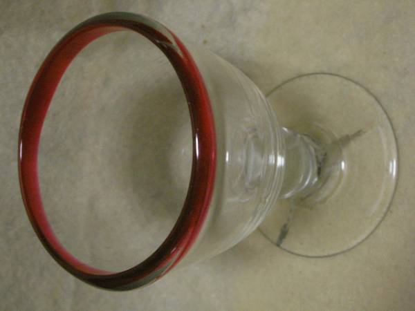 金赤ボカシ縁氷コップ　Ｕ５０－３