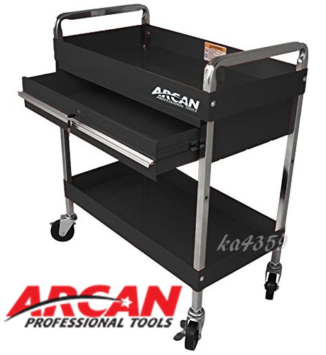 ARCANアルカン 2段1引出し ツールカート ARCANアルカン☆2段1引出し ツールカート/サービスカート/工具箱(設置