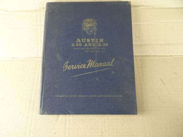 1958年AUSTIN/A30/A35/英語版マニアル