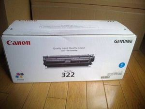 Canon CRG-322CYN 未開封 トナー 322のYahoo!オークション(旧ヤフオク