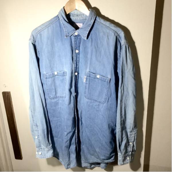 blueblue デニムシャツ 3 ブルーブルー L ハリラン HRM GAIJIN