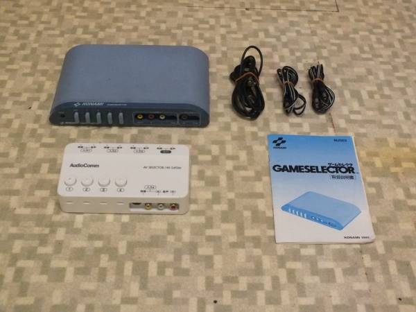 KONAMI ゲームセレクタ RU003 RF端子付 ファミコン用 セット中古