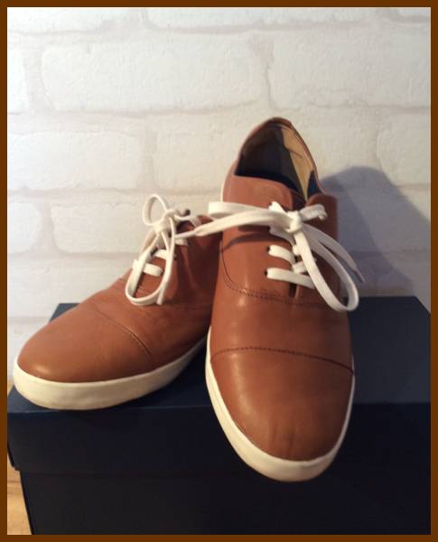 マーガレット ハウエル レザースニーカー キャメル 美品
