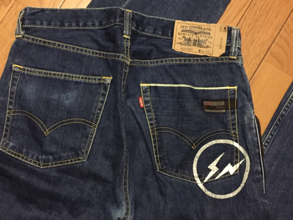 LEVIS FENOM 505-0207藤原ヒロシFRAGMENTデニムサークルサンダー(W34 