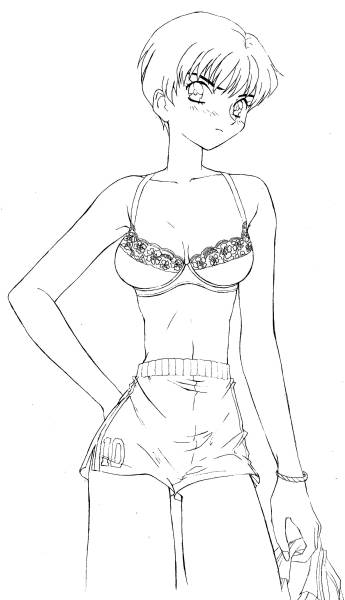 金子製作所のゲーム「VS麻雀乙女繚乱」のゲーム原画・色指定009