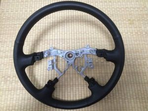 トヨタ純正 18 クラウン ハンドル 革 美品 GRS180｜ステアリング