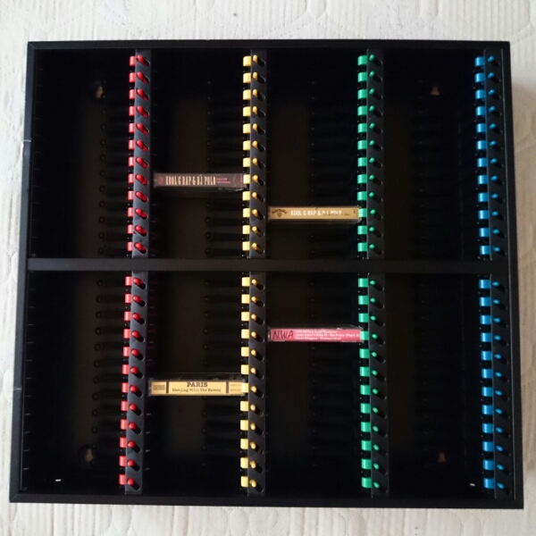 ☆レア カセットテープラック 96本収納 CASSETTE CITY 2(ラップ