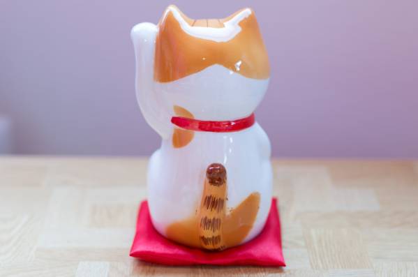 福招きにゃらん 招き猫 置物　じゃらん　非売品 にゃらん招き猫【非売品】新品・未使用品(キャラクター)｜売買された