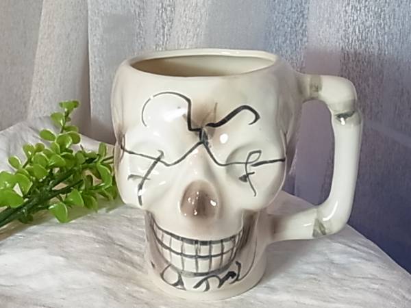 髑髏　スイス　マグカップ　スカル　骸骨　ヴィンテージ