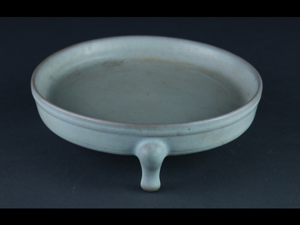 【Anee】中国古玩 鈞窯 三足水盤 時代唐物 極上品 5GC