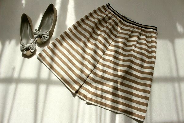 マッキントッシュフィロソフィー☆ボーダースカート　size38