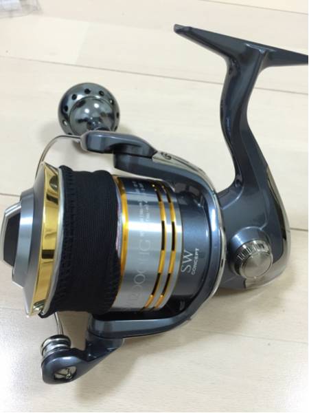 09ツインパワーSW 8000PG 12000番スプール 13BB ハンドル交換