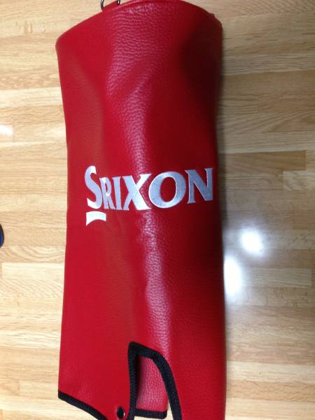 【中古】SRIXONスリクソンキャディバッグ フード付 中古 SRIXON キャディバッグ フードカバー スリクソン 赤(ゴルフ