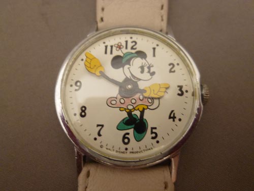 ●レア！インガソル●ミニーマウス腕時計●動作確認済●可愛い！