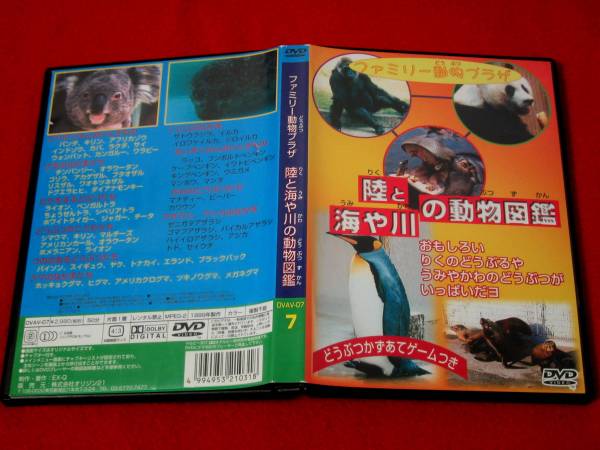送料無料 DVAV-07 ファミリー動物プラザ～陸と海や川の動物図鑑(キッズ