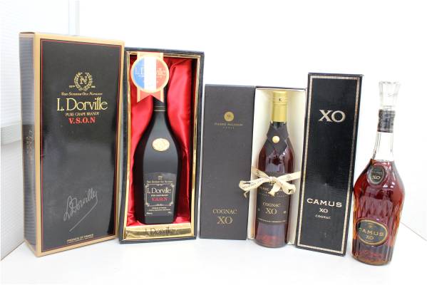 未開栓 ブランデー 各種 3本セット まとめ売り セット売り