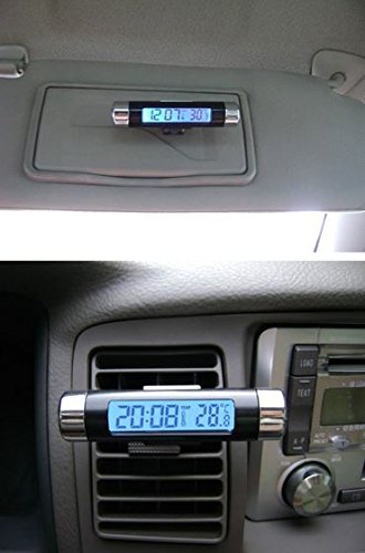 デジタル 時計 温度計 カレンダー/エアコン/クリップ/ライト/車0_3