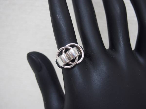 4♪中古 HERMES エルメス シルバー リング ドゥザノー 52