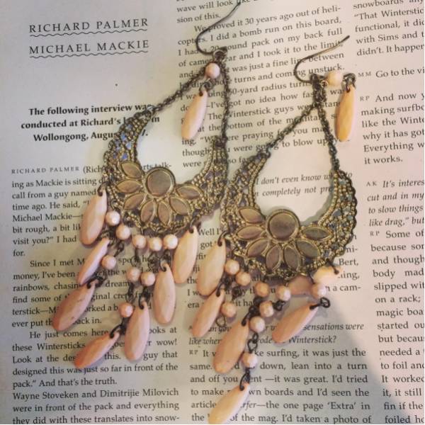 ヴィンテージ ピアス 美品 サンゴ ピンク アクセサリー 美品_2