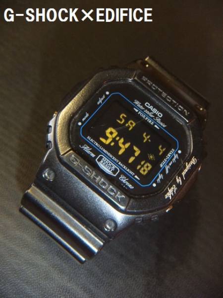 希少】G-SHOCK×EDIFICE エディフィス 別注 DW5600BC 反転液晶 