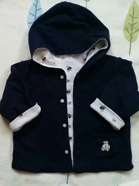 ラルフ・ローレン パーカー カーディガン サイズ70 中古