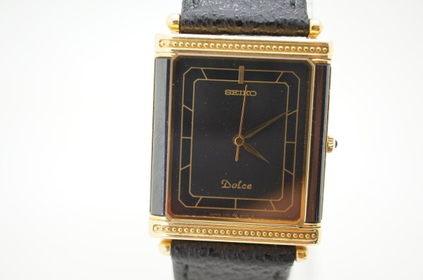 美品■セイコードルチェ14Kセラミックバックステン7741-5070