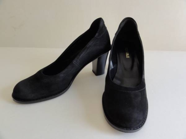 DAMAダーマプレミアム☆大人気パンプス美品黒ヌバック36(23.5)
