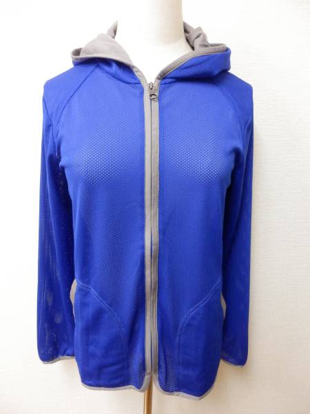 504G01◆KID BLUE◆メッシュ地パーカー◆青◆新品◆Ｒサイズ
