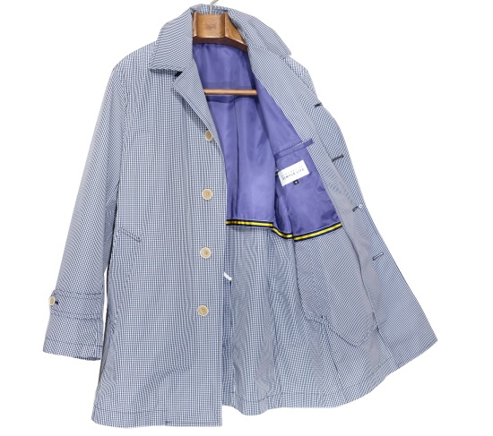 新品*シンプルライフ*ギンガムチェック*スプリングコート*LL SIMPLE