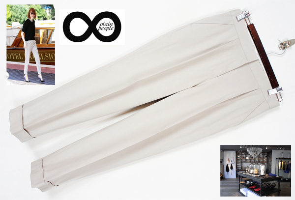 試着程度/PLAINPEOPLEプレインピープルミニマルデザインPT/242