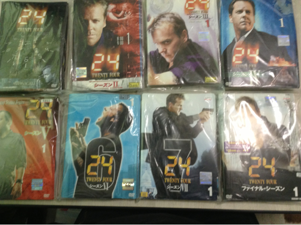 レンタルＤＶＤ24 TWENTYFOUR　シーズン1～8 全96巻コンプリート